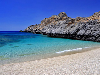 Schinaria beach, just 7km from AnnaView apartments
