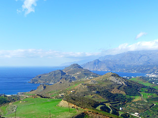 Winter Holidays in Crete - BREATHTAKING view from Timeos Stavros summit on a sunny Winter time