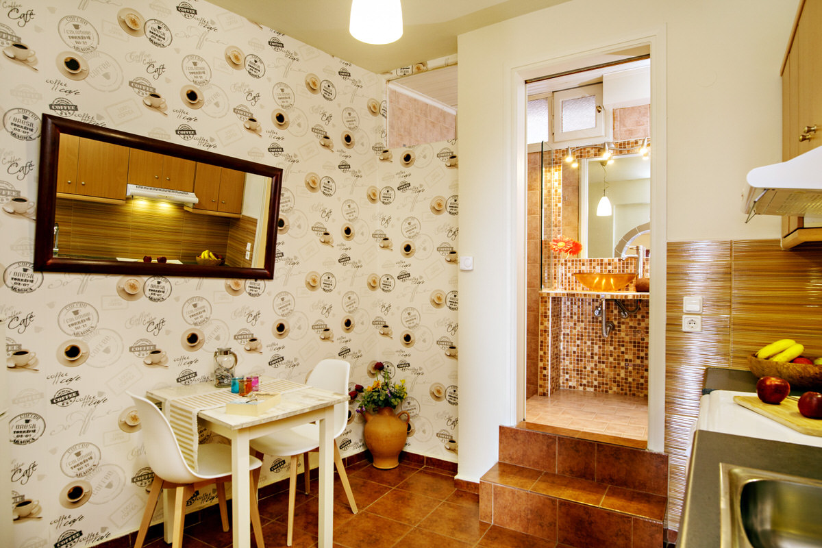 The dinning corner of the kitchen room
