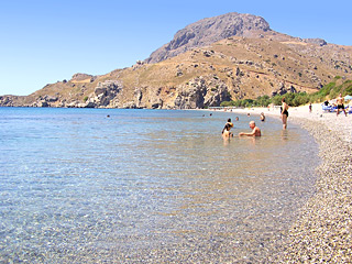 Souda beach, just 4km from AnnaView apartments