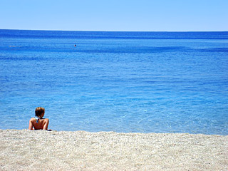 Schinaria beach, just 7km from AnnaView apartments