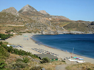 Damnoni beach just 4km from AnnaView apartments
