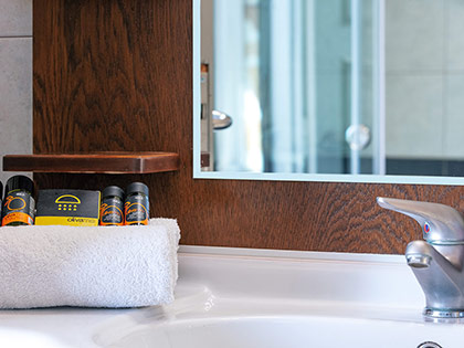 Luxurious bathrooms of Annaview Apartments & Suites