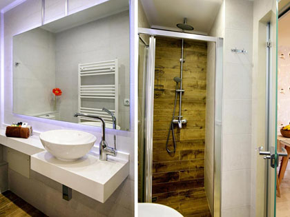Die luxuriösen Badezimmer der Wohnungen