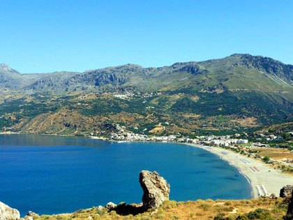 The amazing sandy beach of Plakias 3km from AnnnaView Apartments & Suites