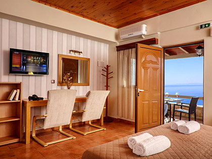 The comfortable working area of a Top Floor Suite