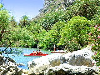 Preveli Palmenstramd in Plakias, Kreta