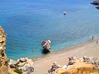 Preveli Palm Beach in Plakias, Crete